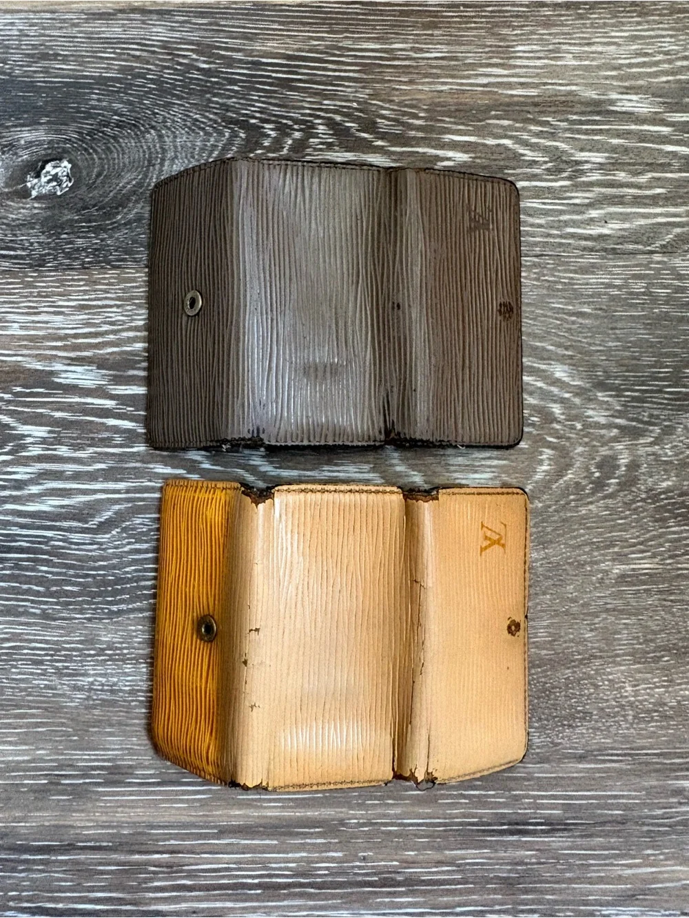 Louis Vuitton Epi Leather Key Pouches in Taupe & Beige